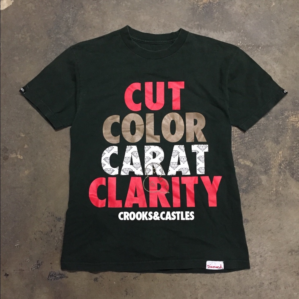 Crooks & Castles x Diamond Supply Co. Tee Green